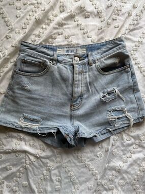 Brandy Melville Distressed Denim Shorts